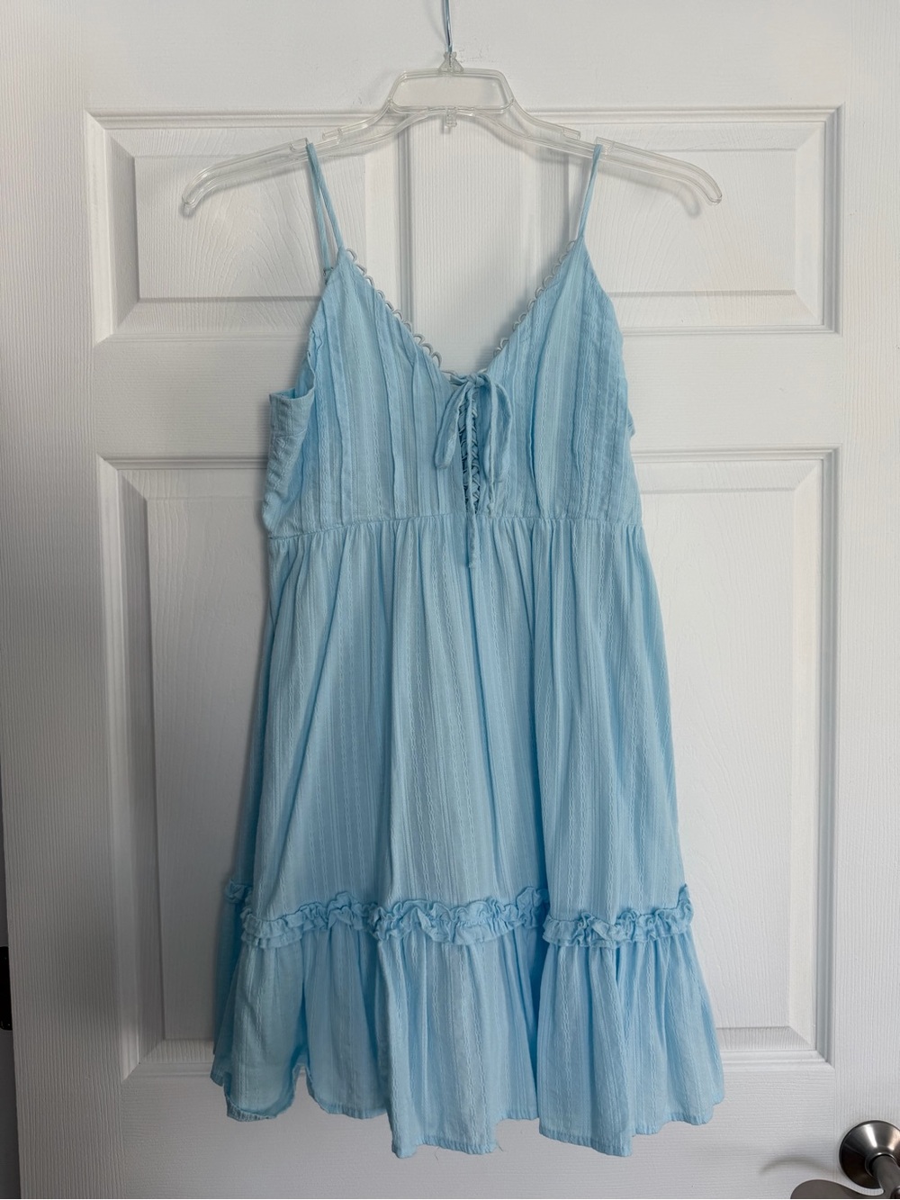 Papermoon Light Blue Spaghetti-Strap Sundress